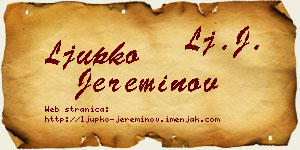 Ljupko Jereminov vizit kartica